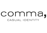 logo comma casual identity modehaus schmiederer achern