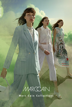 Abbildung MARC CAIN Damenmode neue Kollektion Frühjahr SOmmer 2025 bei Modehaus Schmiederer